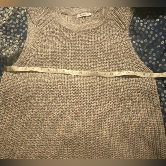 Reitmans Grey with Pink/Black Accents Knit Tank Top/Sweater Vest Size L - Picture 9 of 11